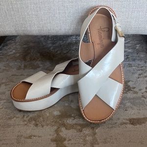 White Flamingos Sandals